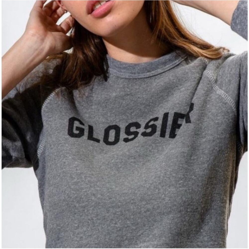Glossier Gray Crewneck Sweatshirt